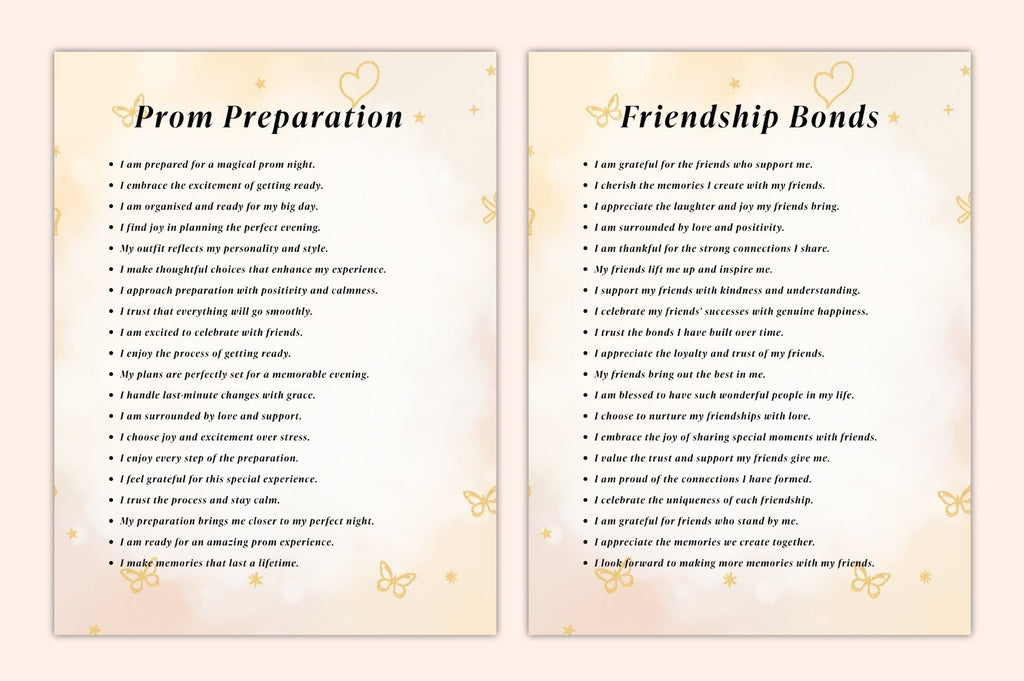 Prom Success Confidence Journal: Boost Self-Esteem for a Memorable Night