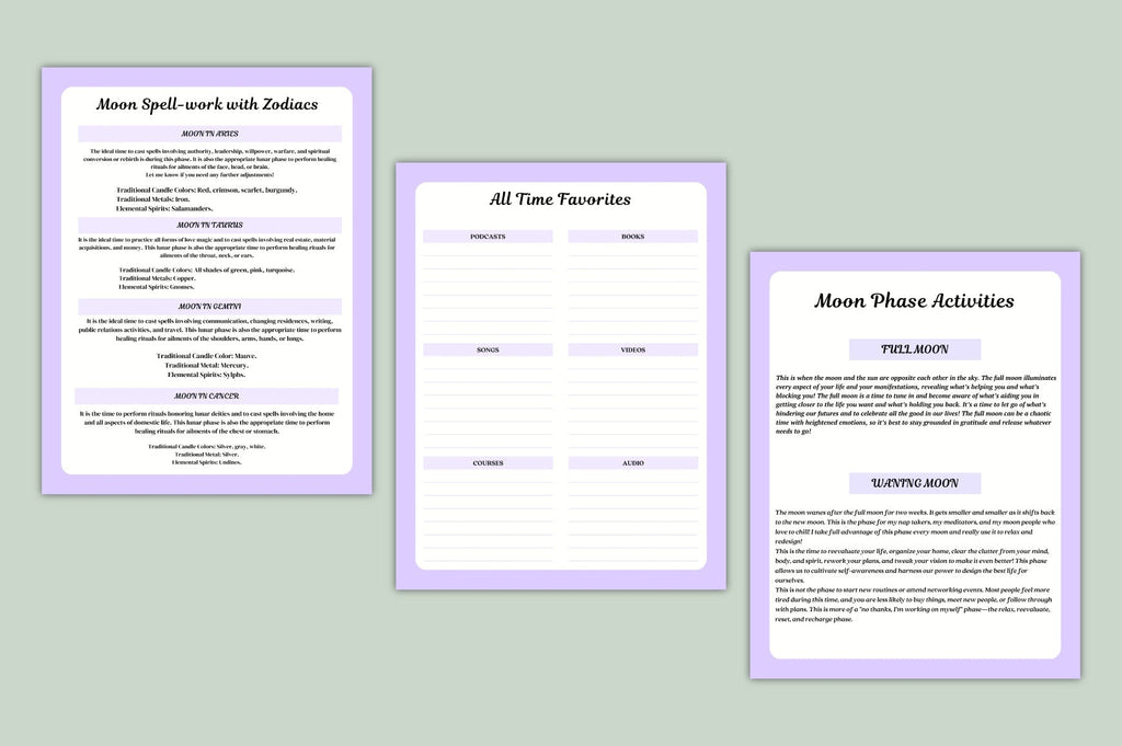 Lunar Magic Ritual Journal