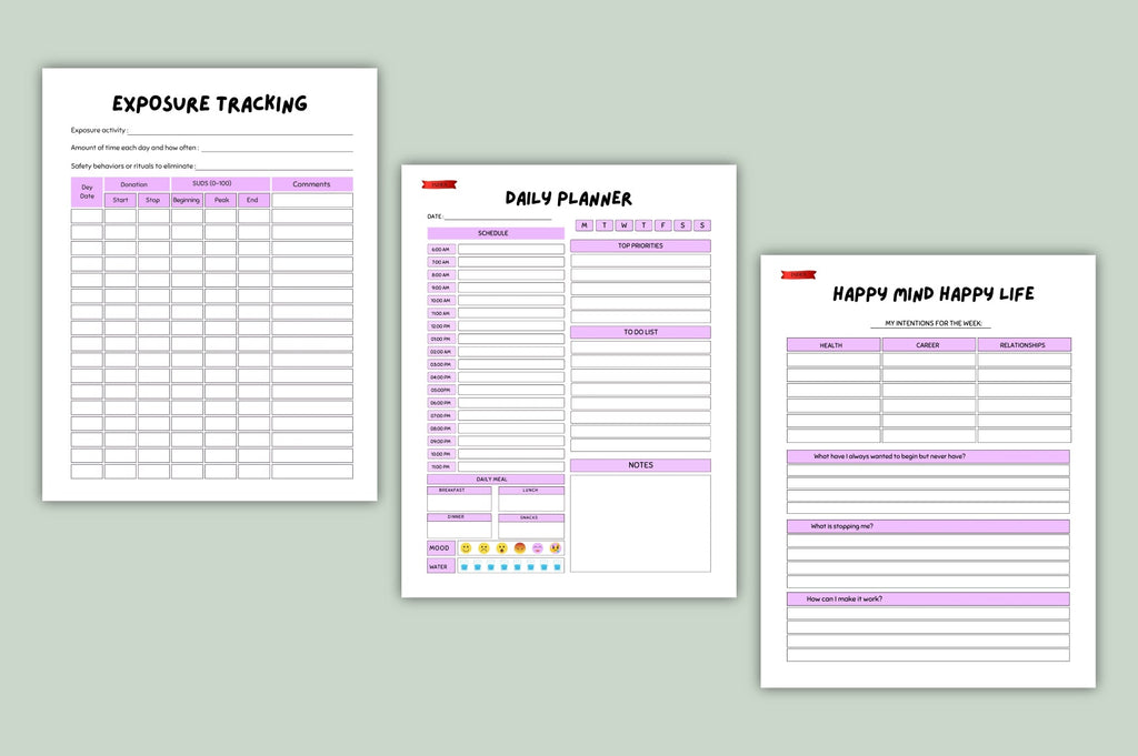 Calm Mind Self Care Journal