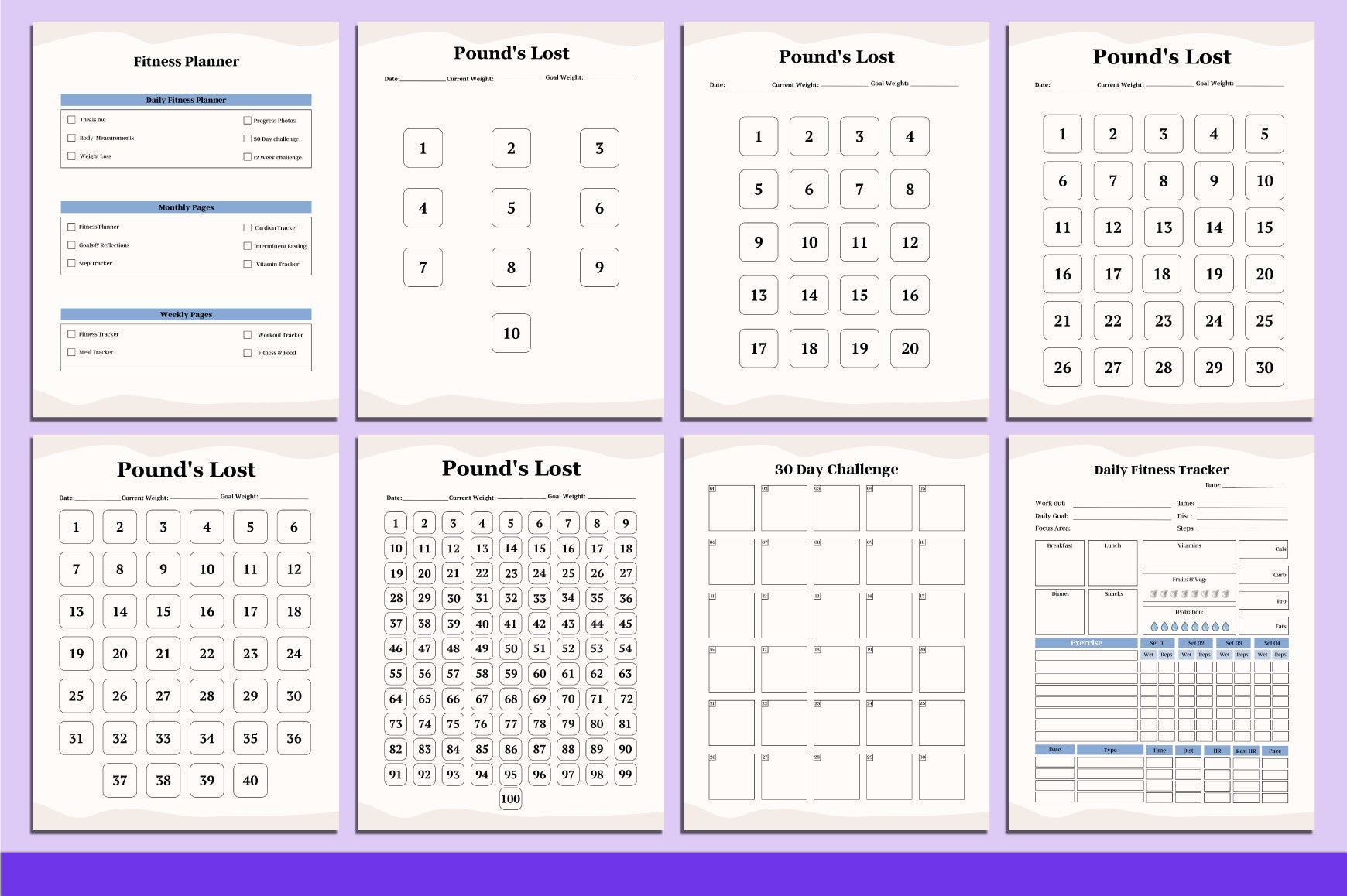ADHD Planner featuring task management and productivity worksheets