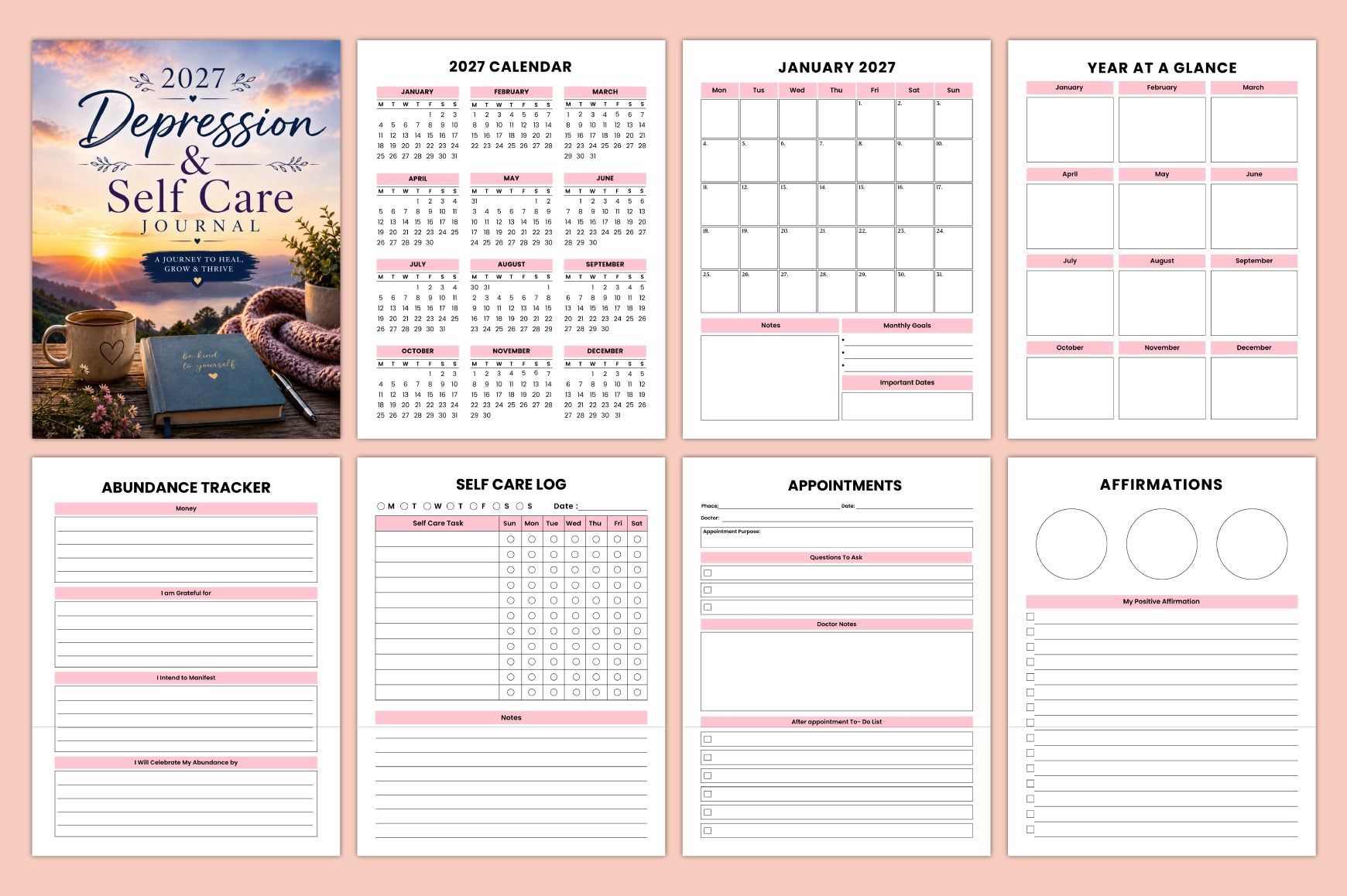 Depression Self Care Journal