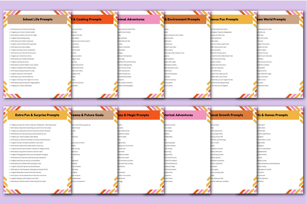 Kids Learning Creativity Prompts