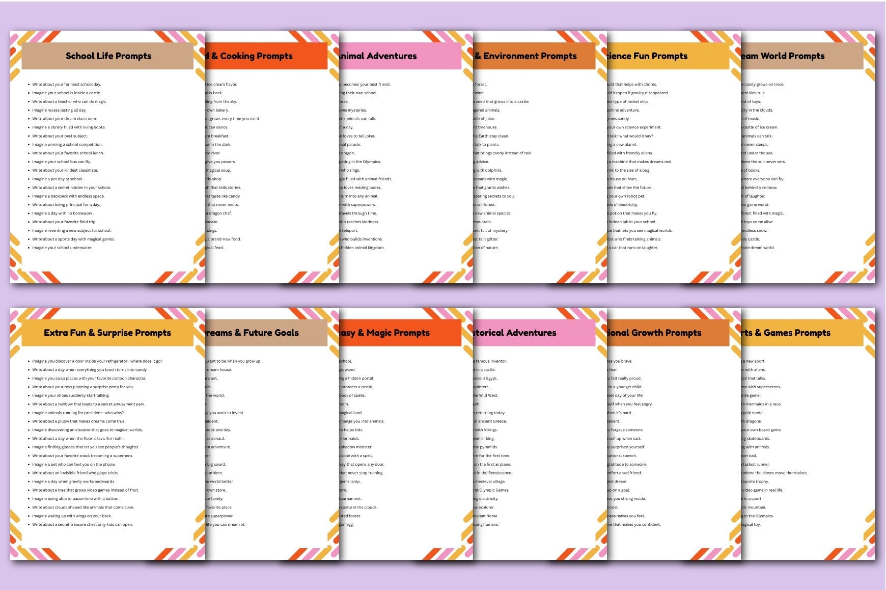 Kids Learning Creativity Prompts