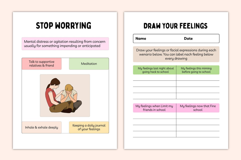 Kids Anxiety Coping Skills Journal