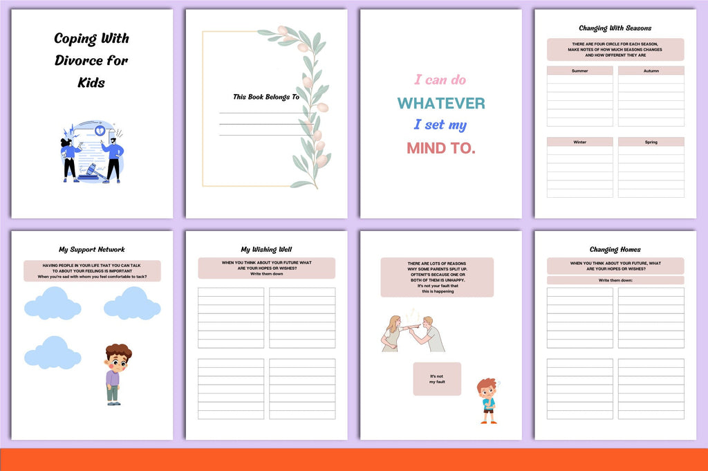 Coping With Divorce for Kids Workbook