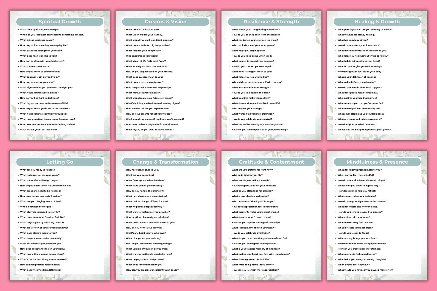 Reflection Prompts