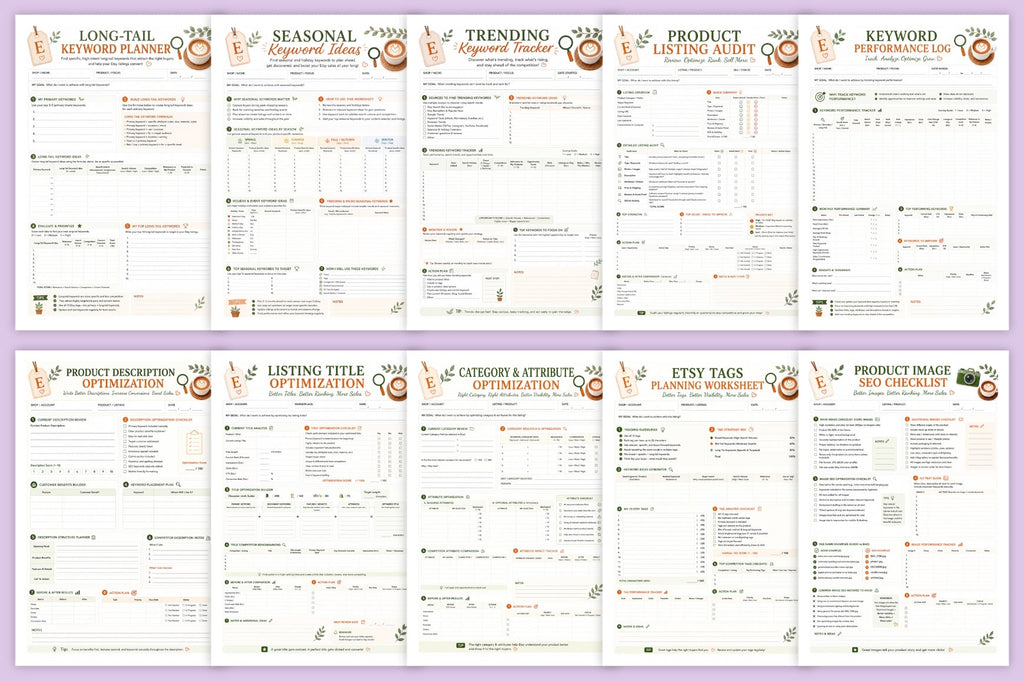 Etsy SEO Listing Optimization Workbook