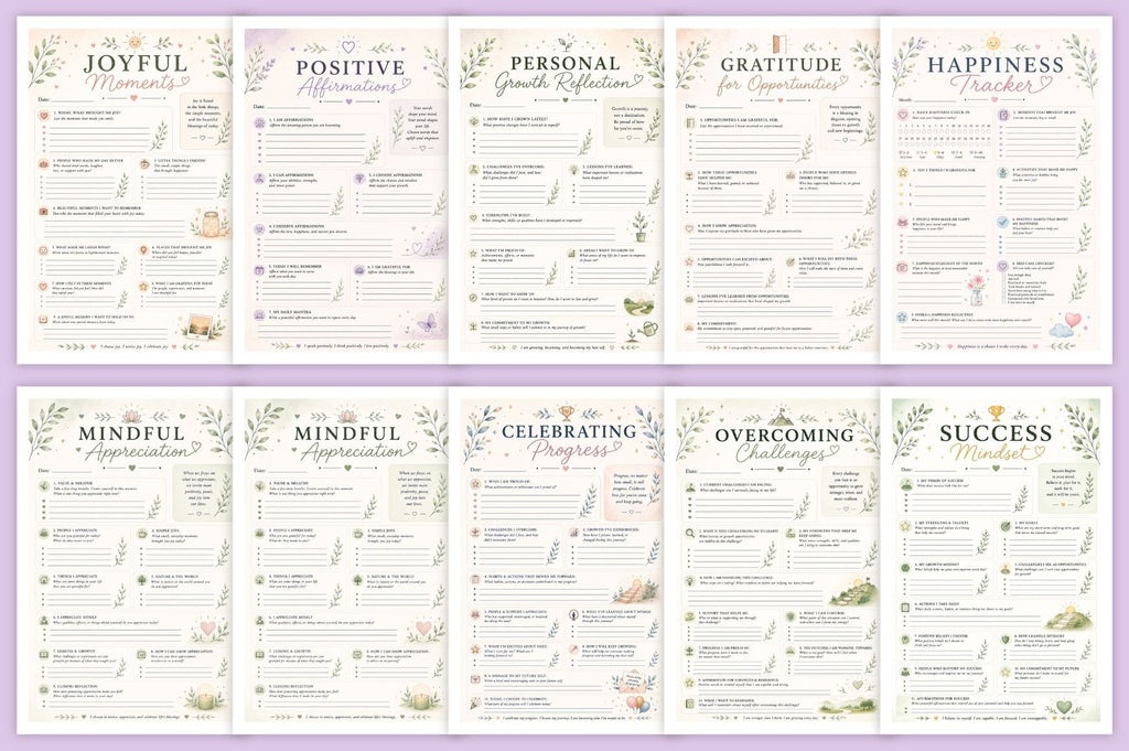 Positive Thoughts Gratitude Journal