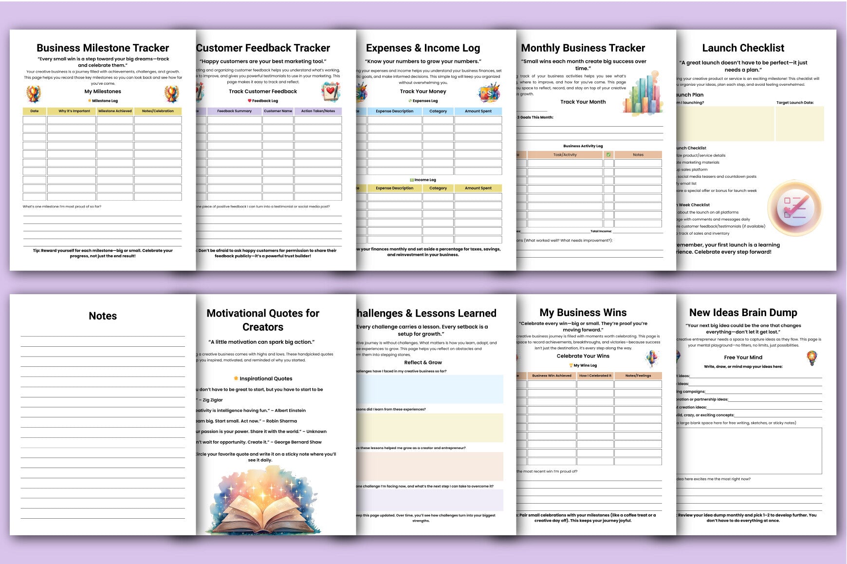 Creative Business Guidebook Planner