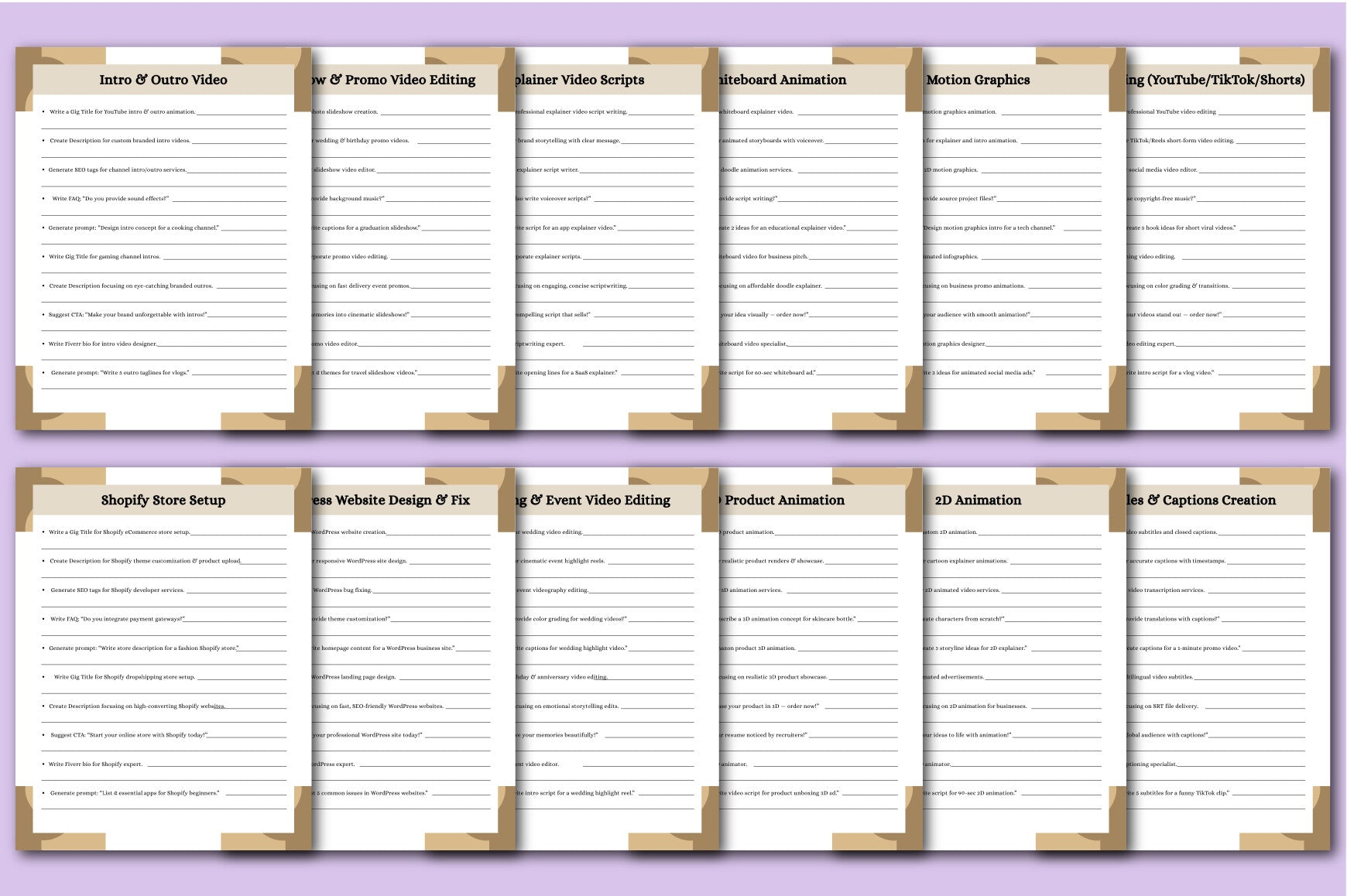 Freelancing Niche Planner Guide