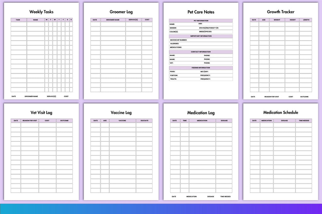 Pet Care Planner