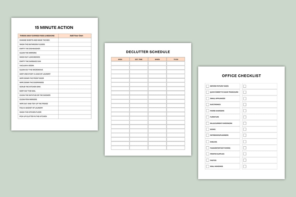 Tidy Space Organization Planner