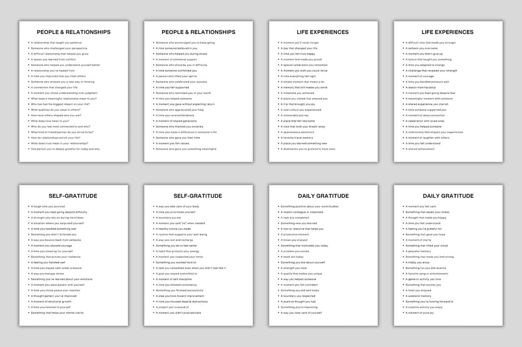 Gratitude Prompts