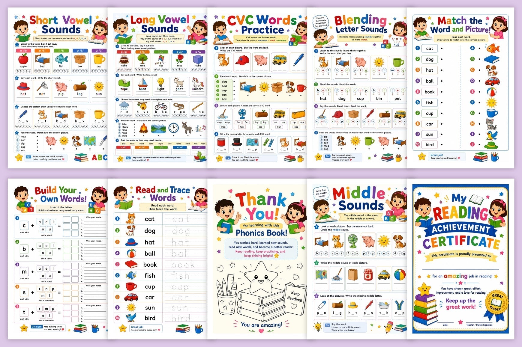 Learn To Read With Phonics Workbook