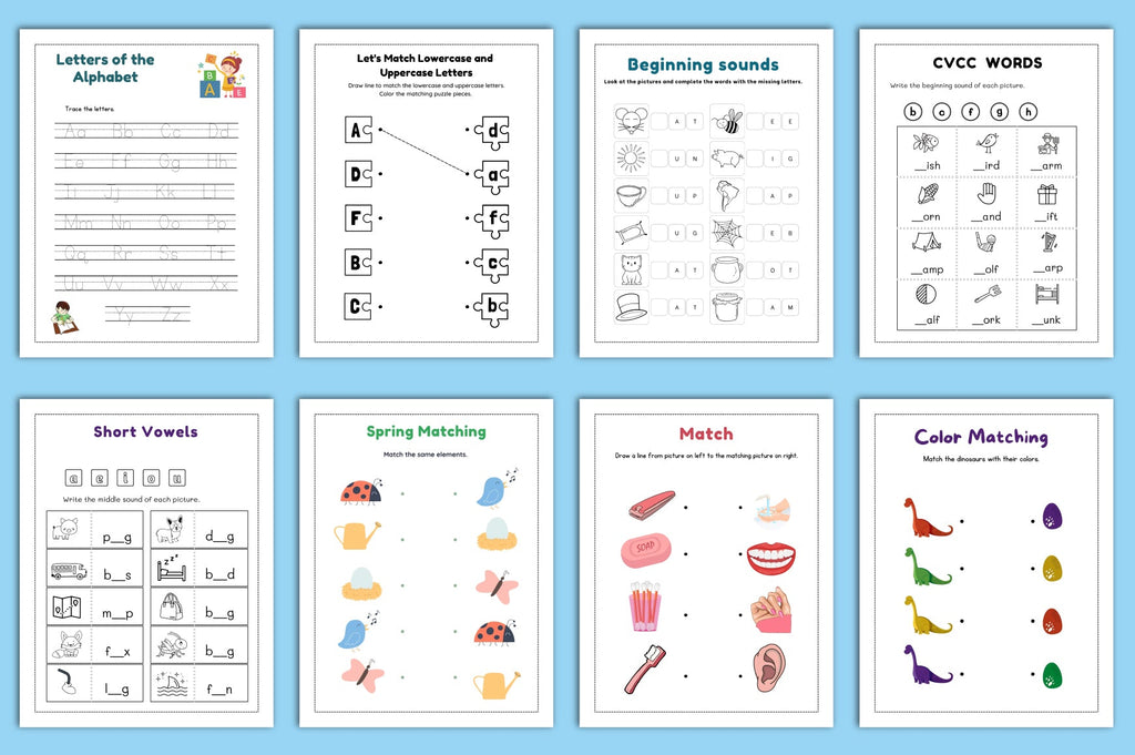 Alphabet to Colors Worksheets Guide