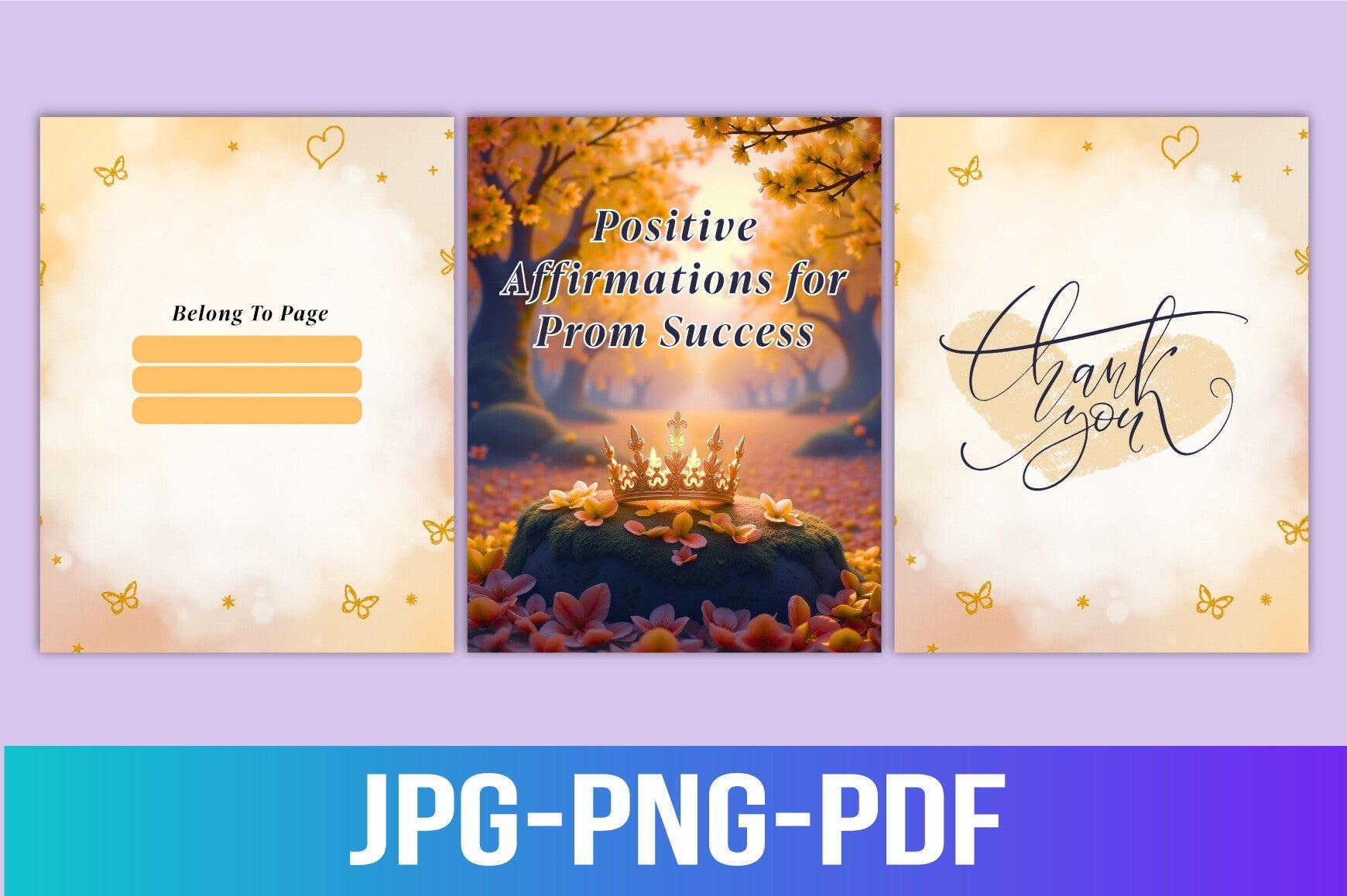Positive Affirmations for Prom Success Planner