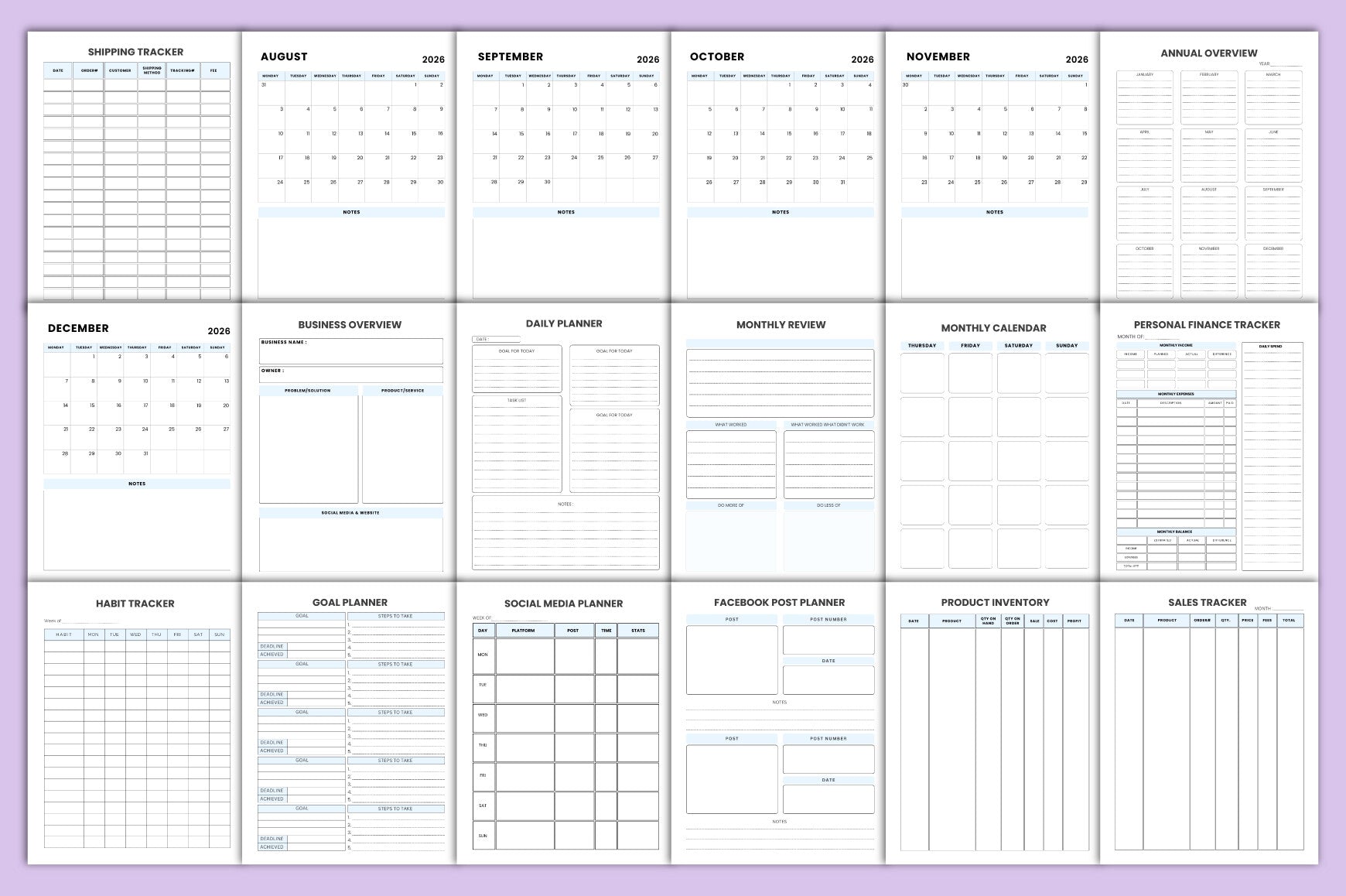 Small Business Planner