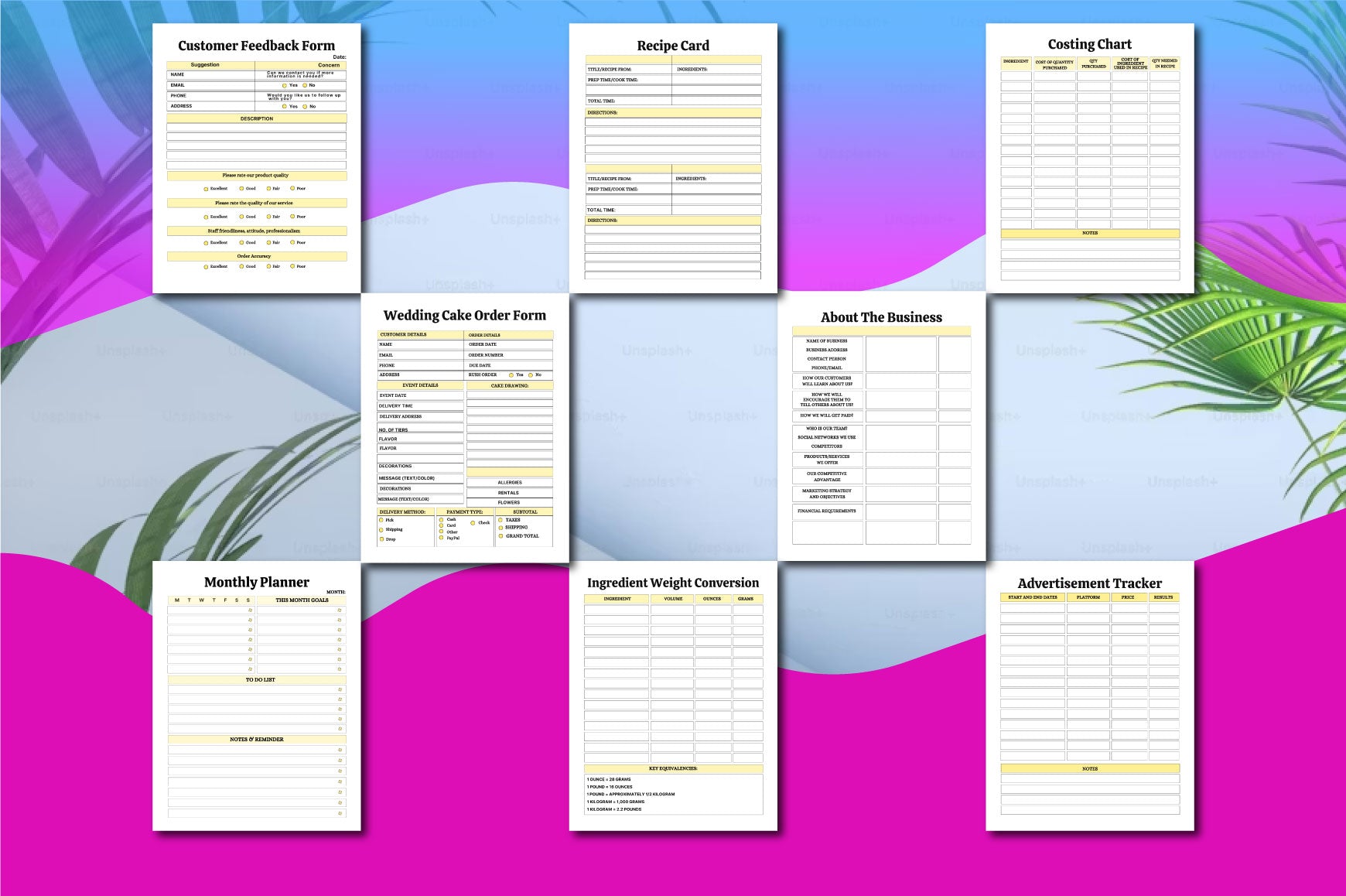 Bakery Business Planner