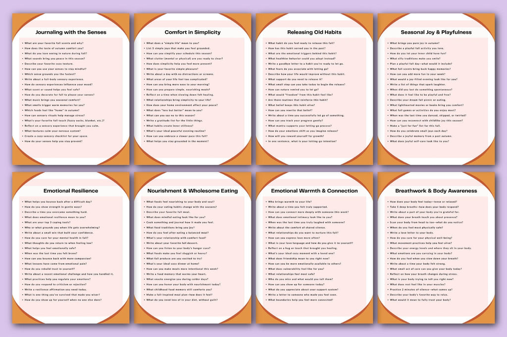 Fall Self-Care Mindfulness Journal