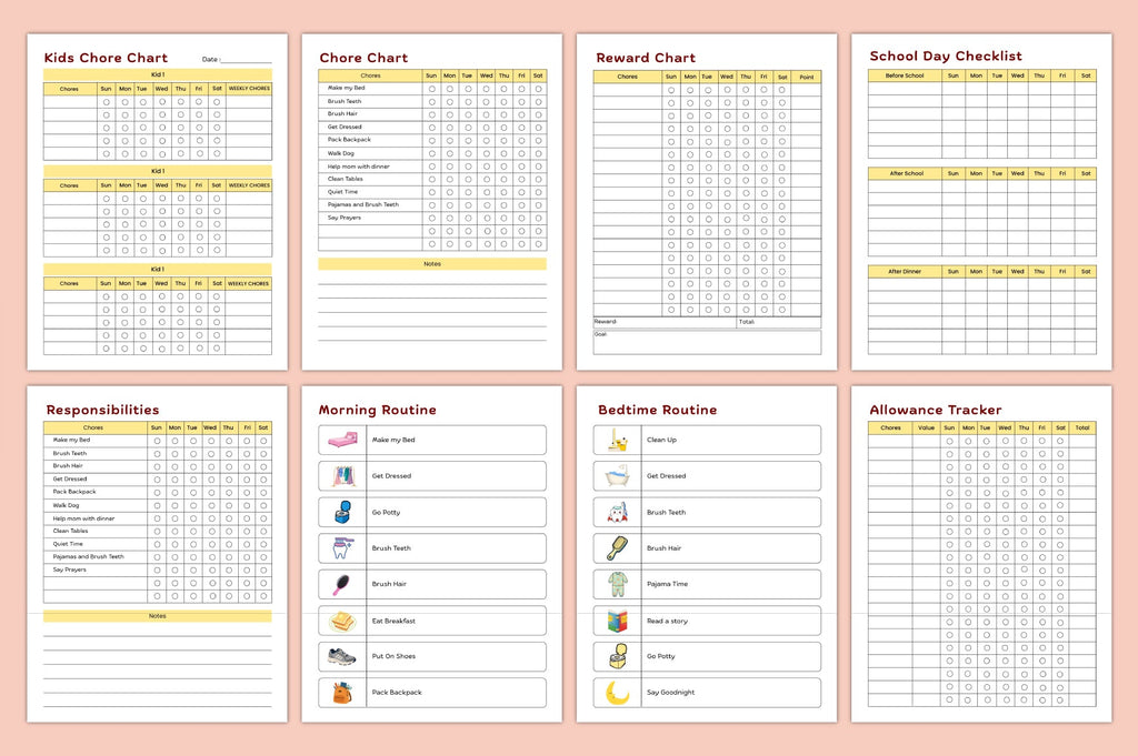 Kids Task Chore Chart