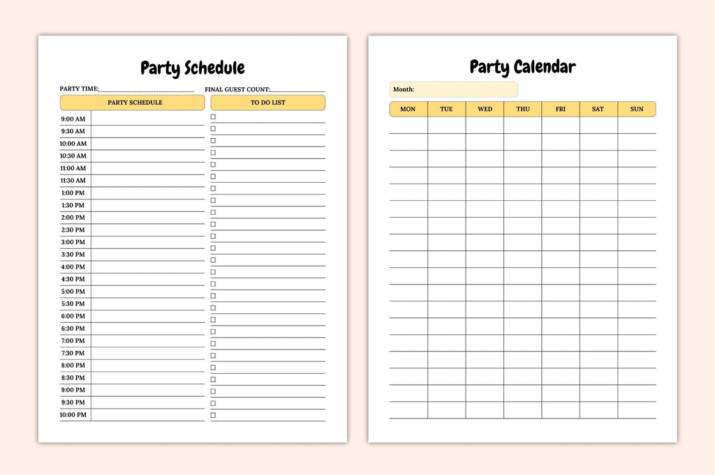 Birthday Celebration Planner