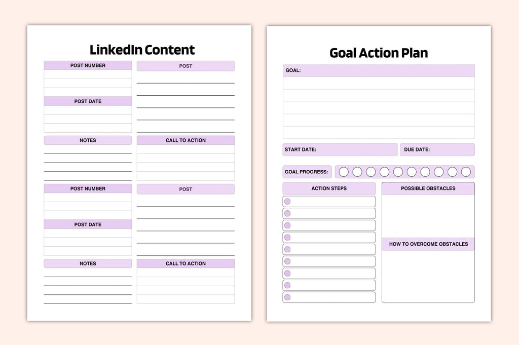Social Media Marketing Planner