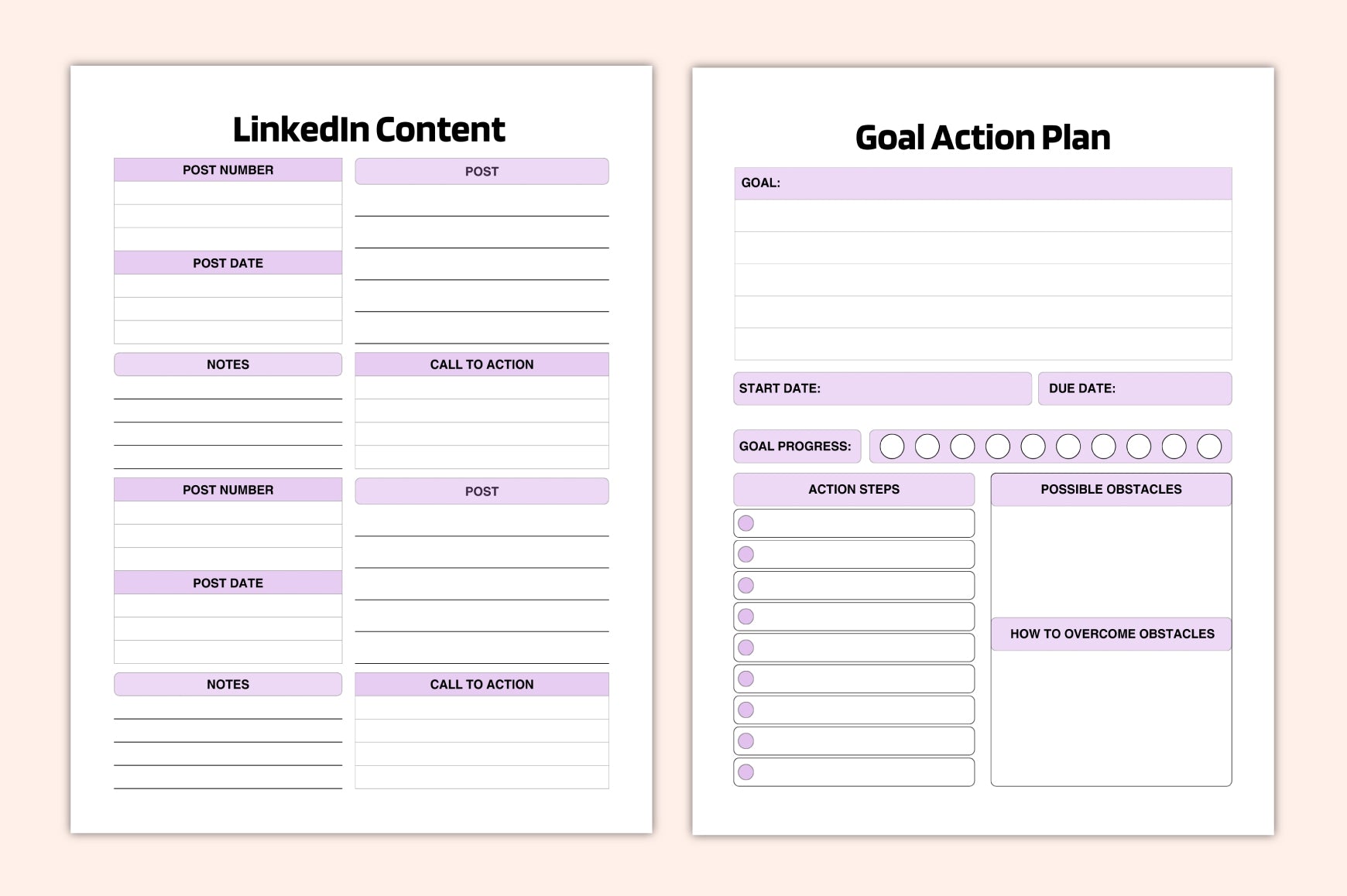 Social Media Marketing Planner