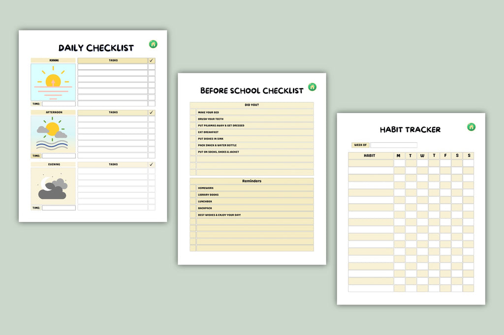 Kids Goal Reward Charts Planner