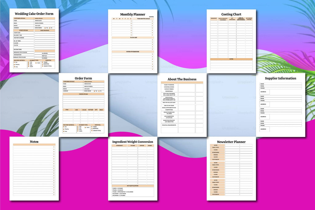 Bakery Business Planner