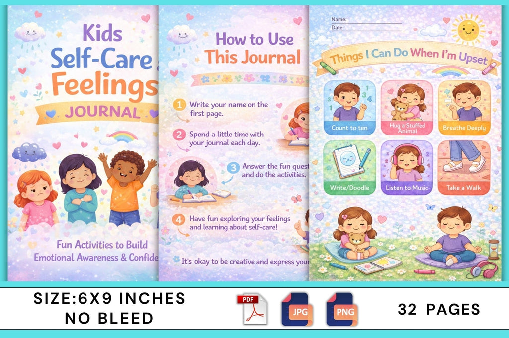 Kids' Self-Care Feelings Journal
