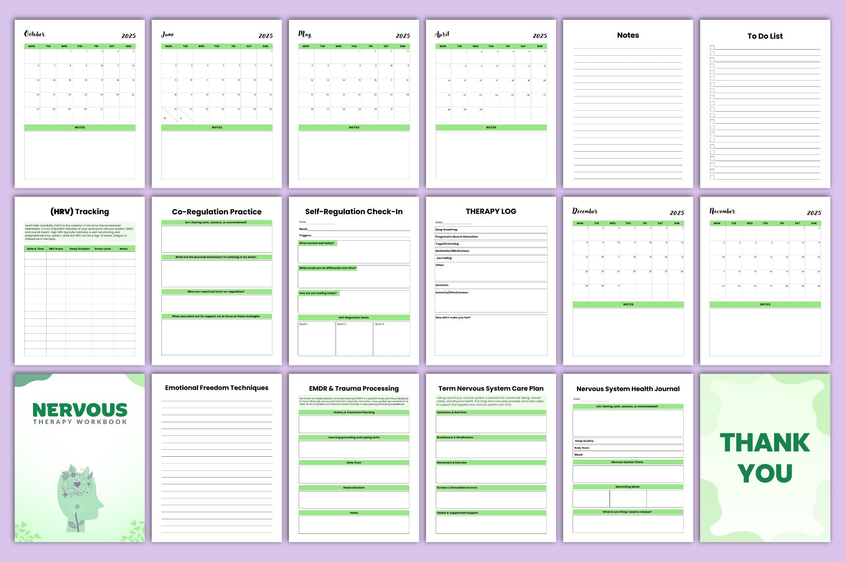 Nervous System Therapy Workbook