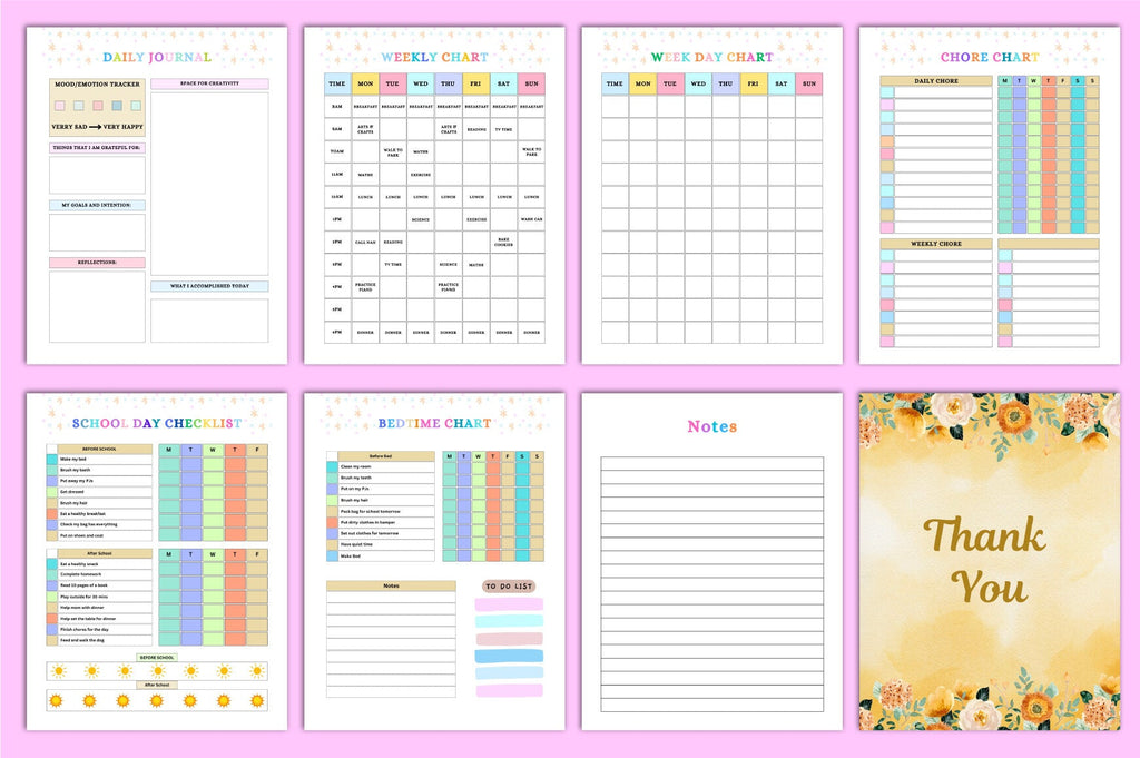 Kids Weekly Planner