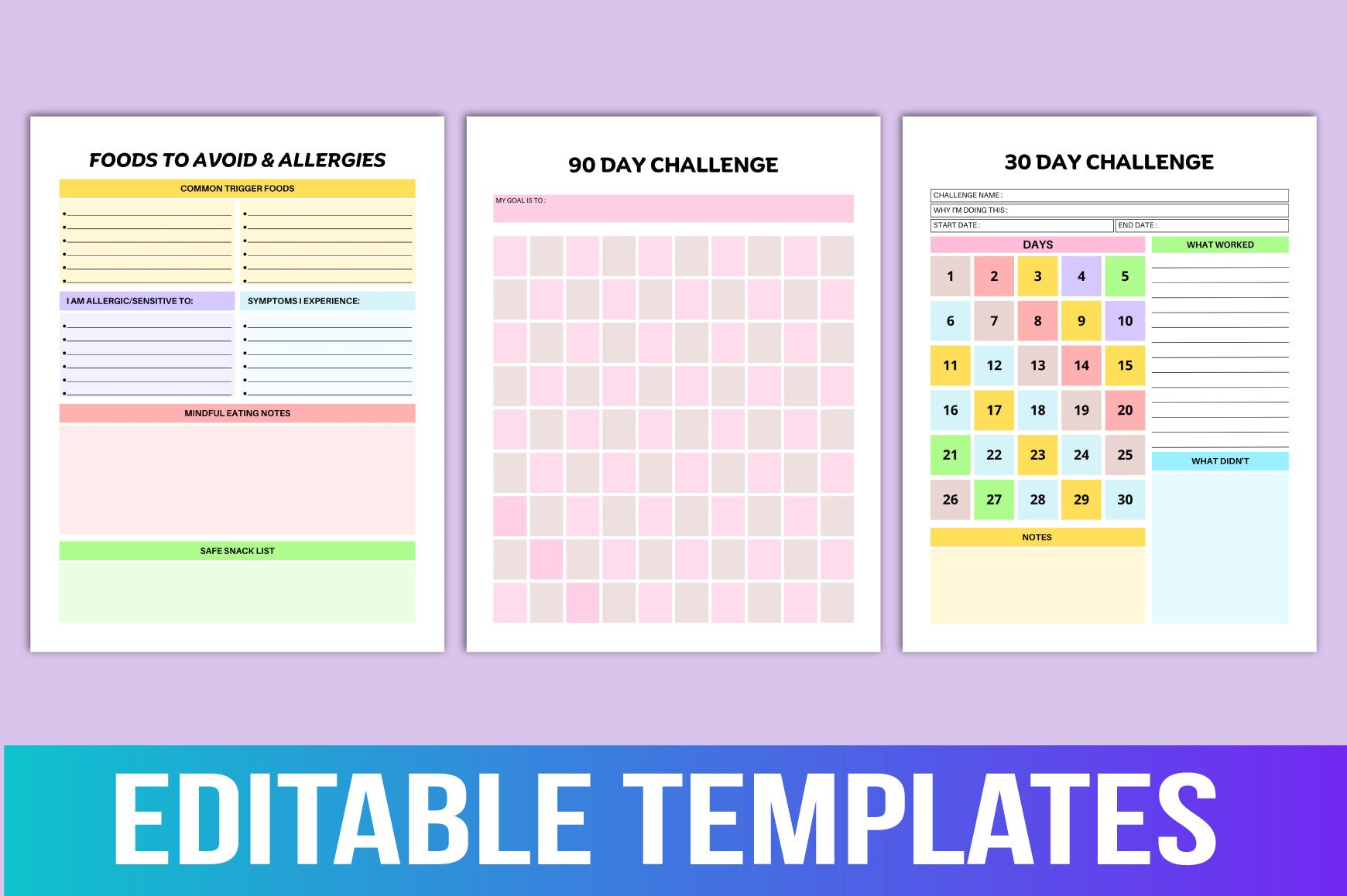 Mindful Autistic Planner Printable Pages