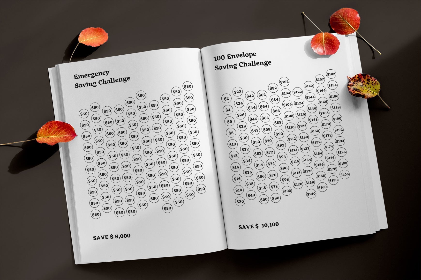 Money Savings Challenges Planner