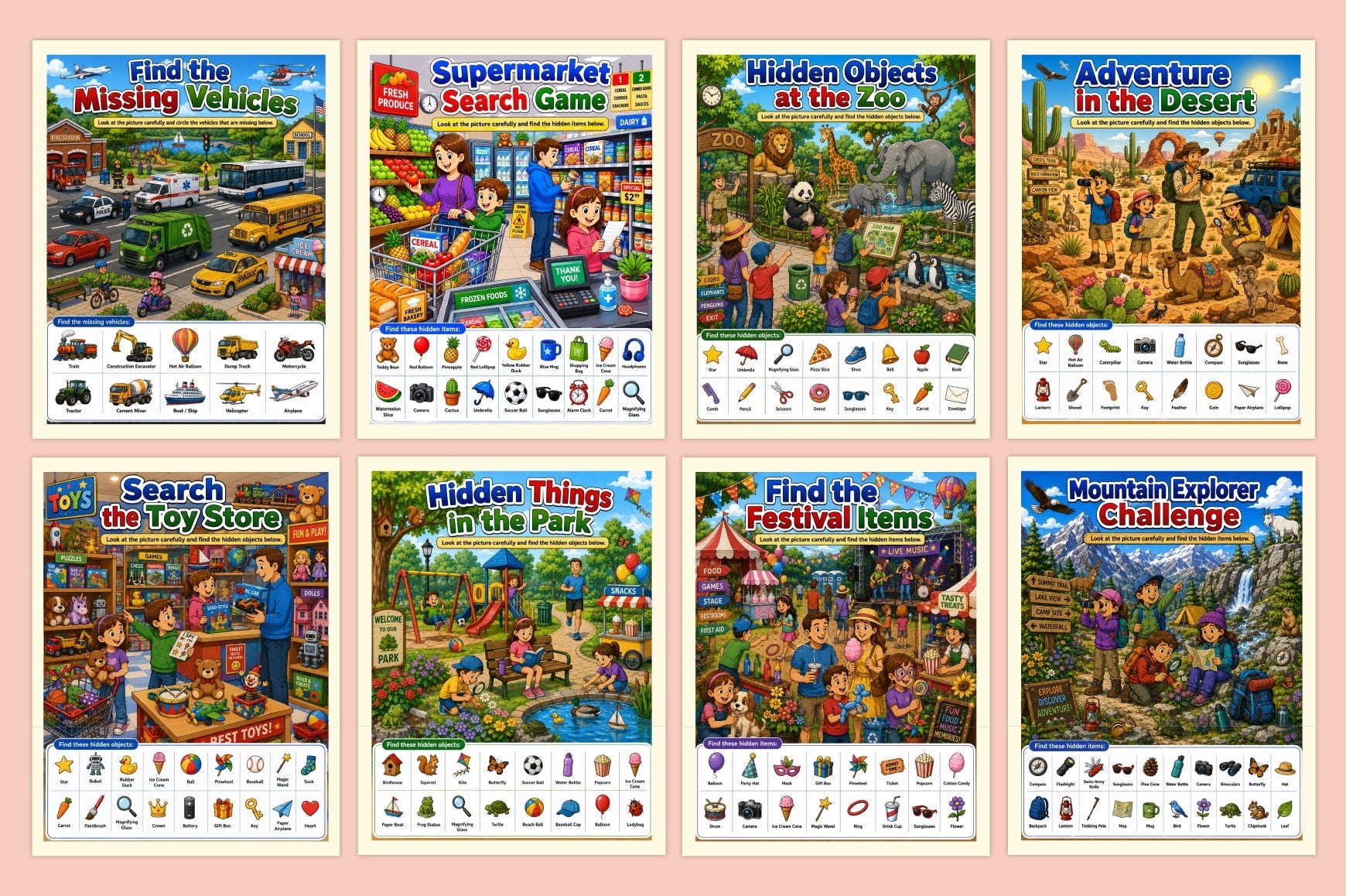 Hidden Objects Activity Journal