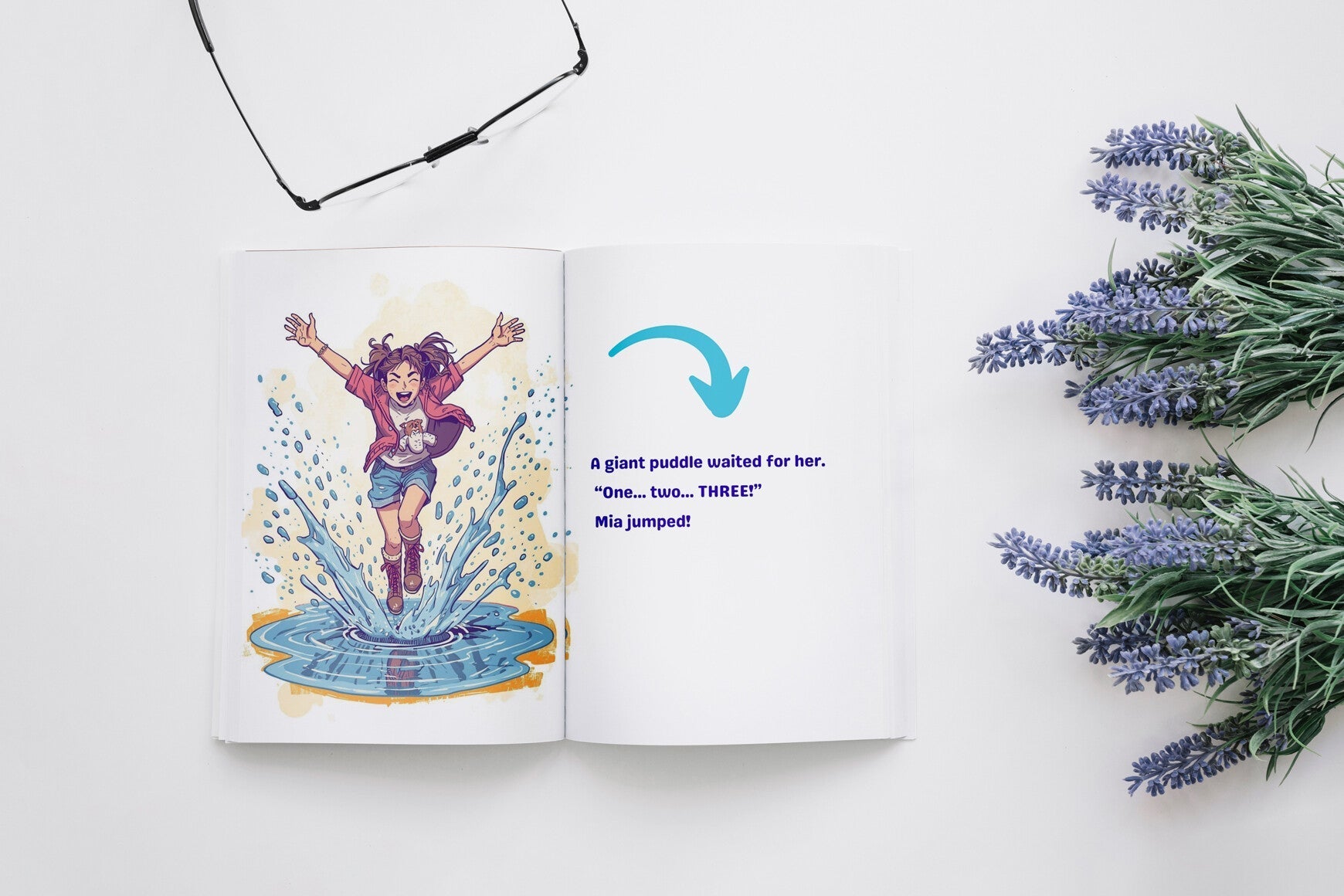 Mia's Sparkling Puddle Jumps Book