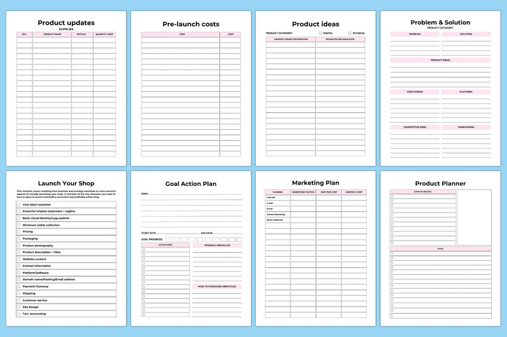 Editable Shopify Store Planner