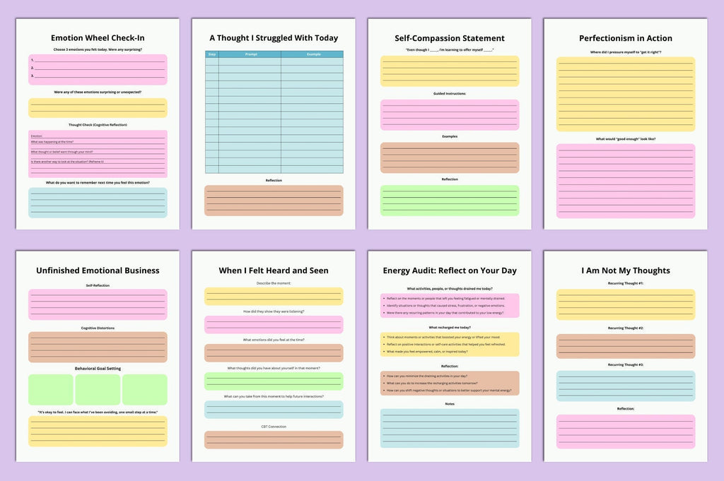 Cognitive Behavioral Therapy Planner