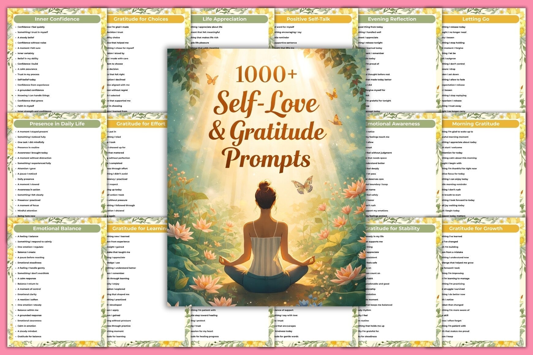 Self-Love Gratitude Prompts