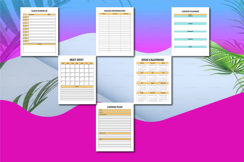 Teacher Planner Minimal Changes