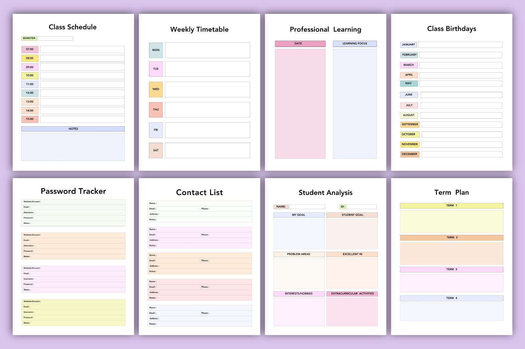 The Teacher Planner