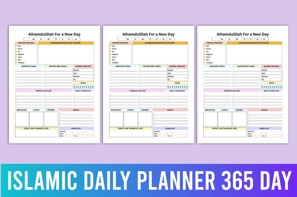 Islamic Daily 365-Day Planner