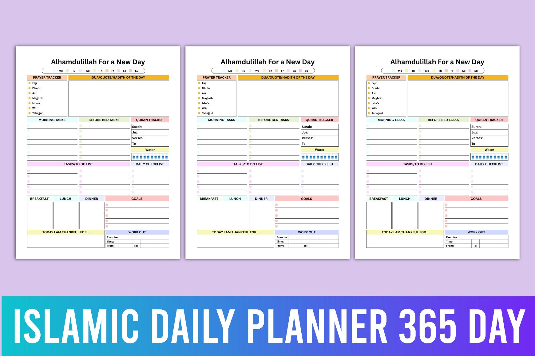 Islamic Daily 365-Day Planner