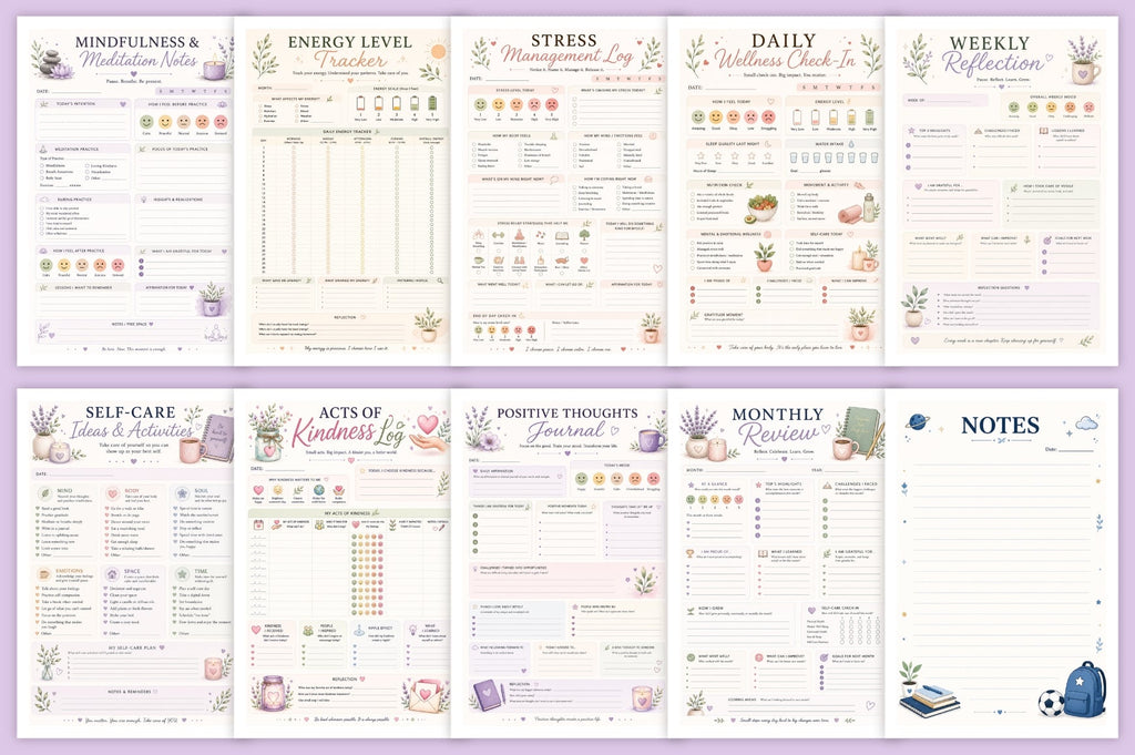 Self Care Wellness Journal