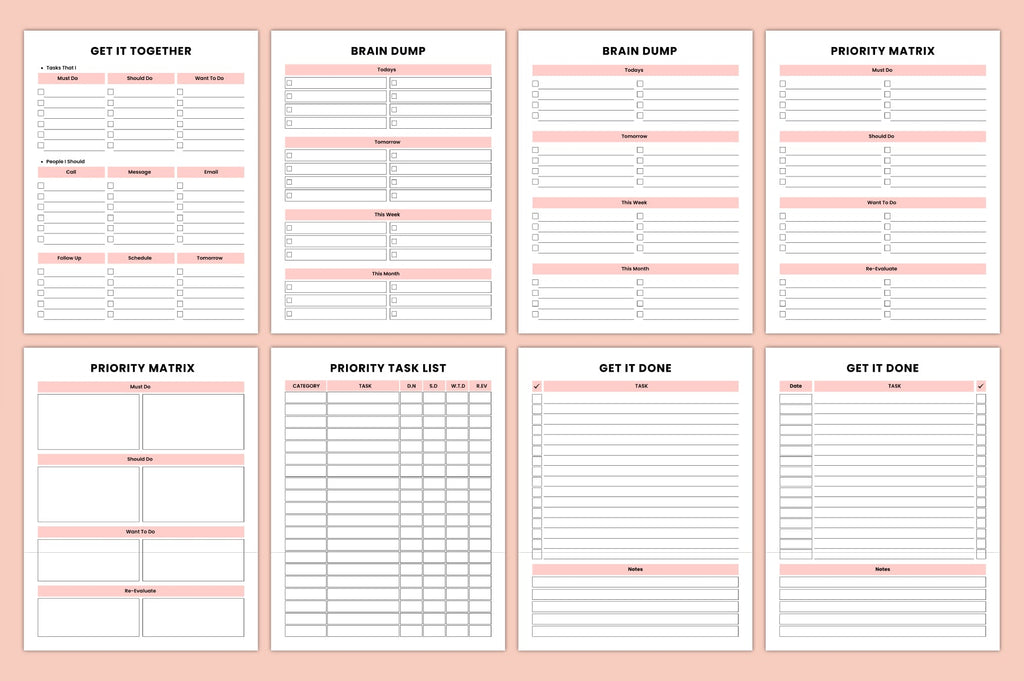 Adhd Productivity Journal