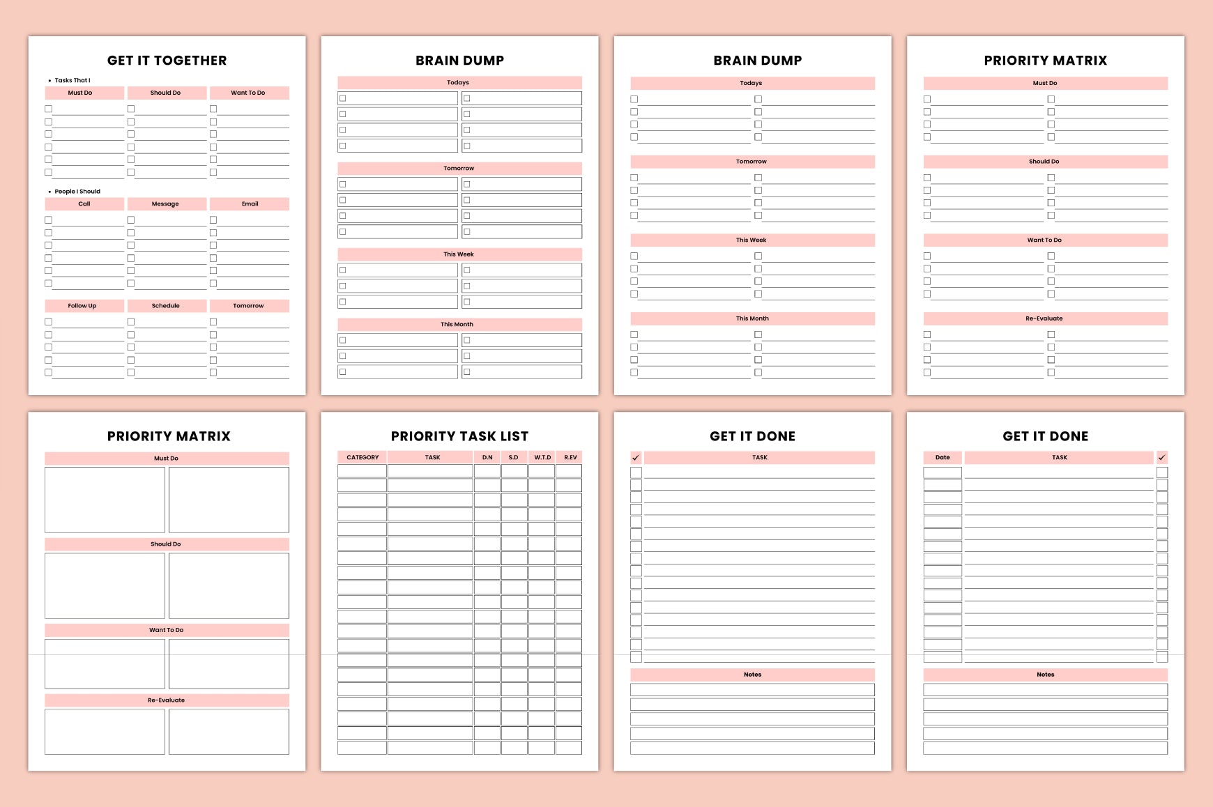 Adhd Productivity Journal