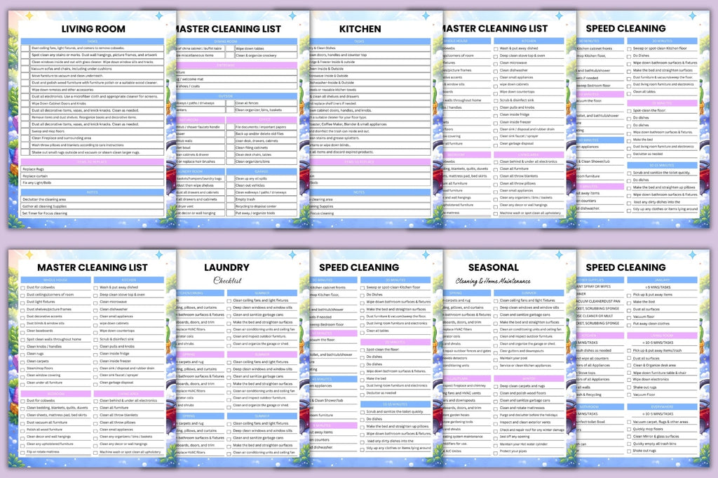 ADHD Planner Bundle with weekly planning and task management pages