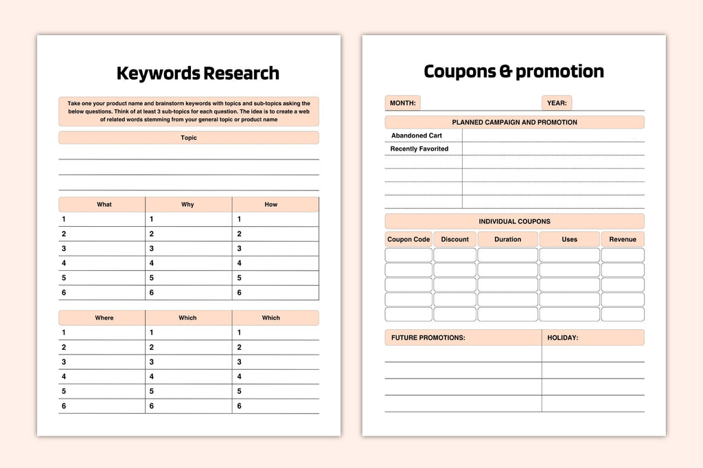 Marketing Strategy Planner Template