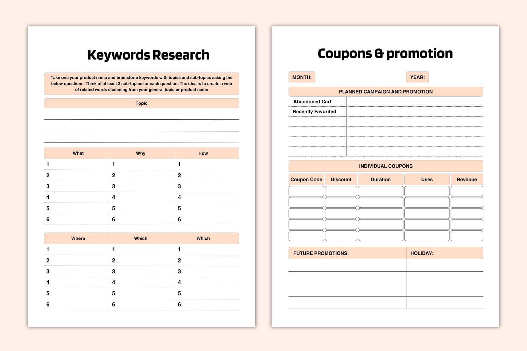 Marketing Strategy Planner Template