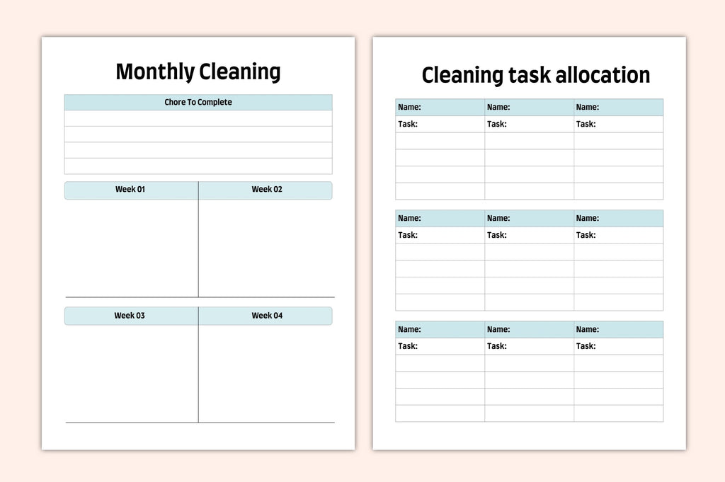 Decluttering Cleaning Planner Guide